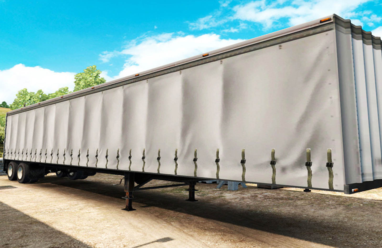 900gsm Truck Side Curtain Tarp Image